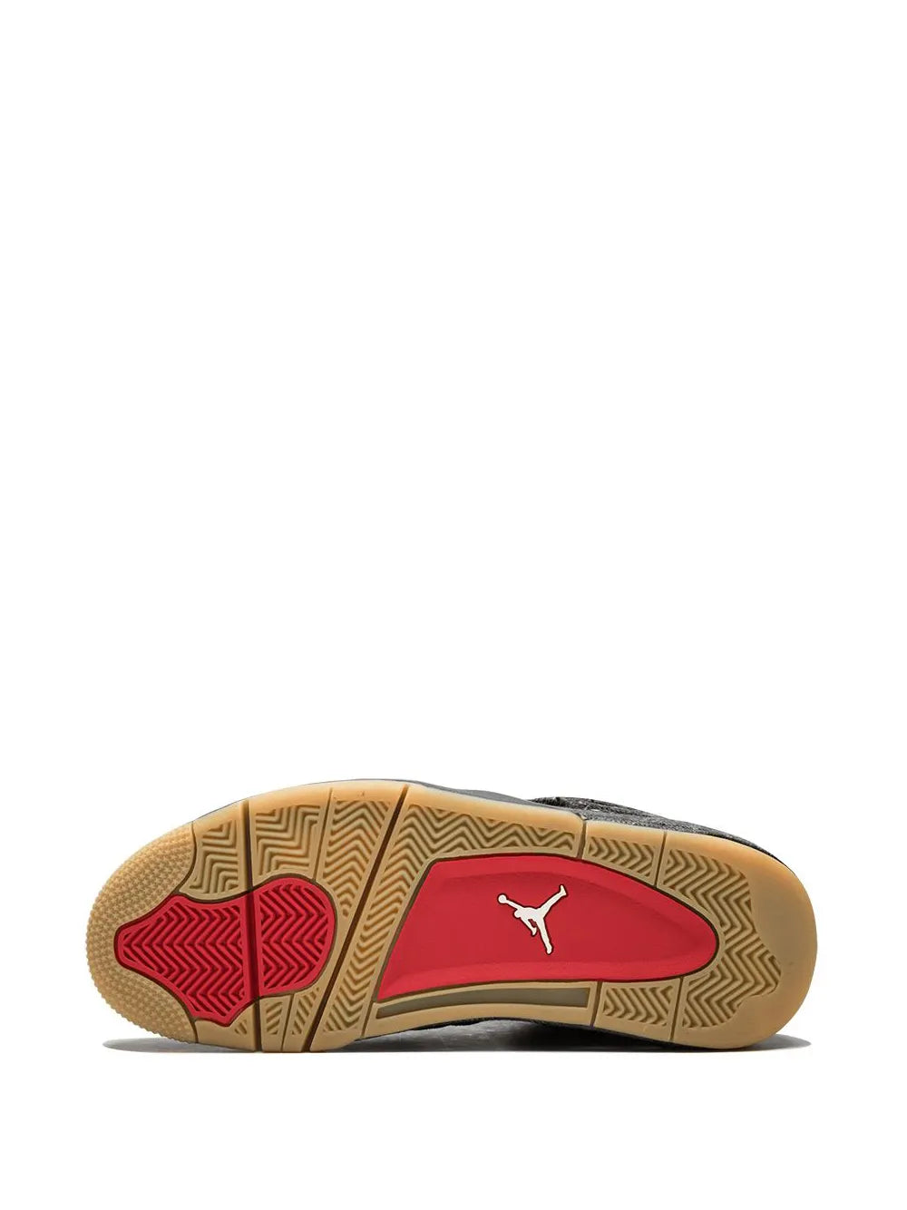 Air Jordan 4 NRG outsole, textured tread with red Jumpman logo