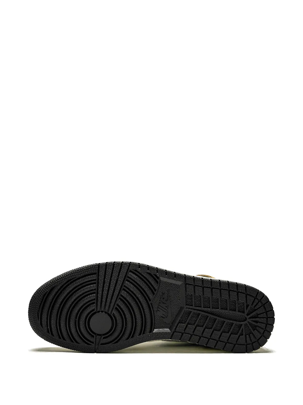 Air Jordan 1 outsole with black rubber tread and circular traction pattern