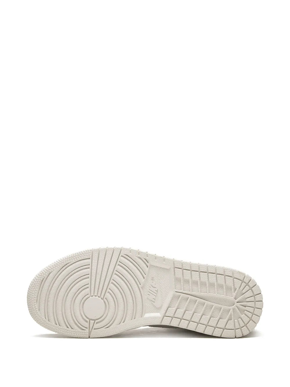 Air Jordan 1 high-top sneaker outsole, textured rubber tread and grooves