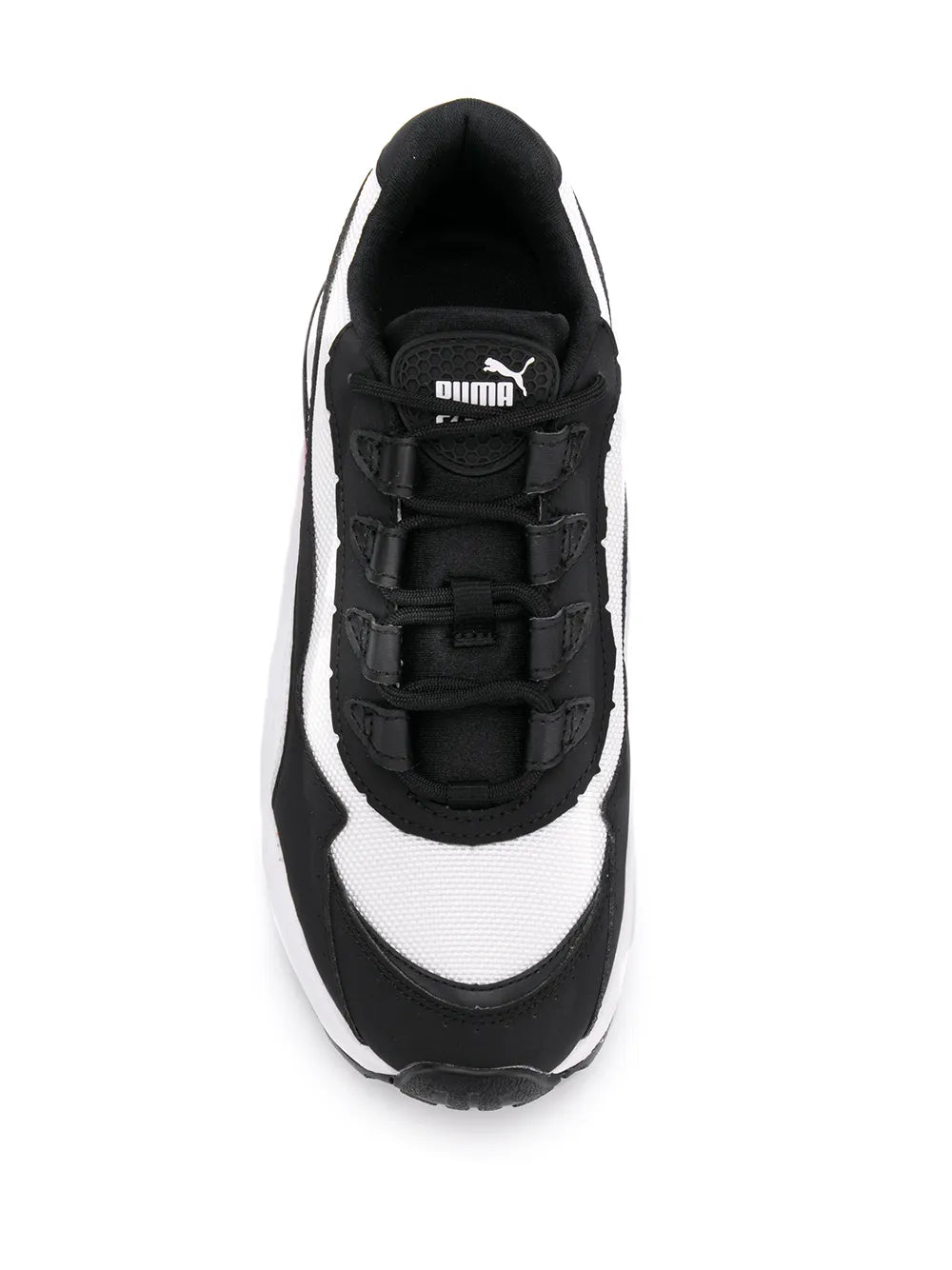 PUMA Cell low-top sneaker with lace-up black tongue and white side panel