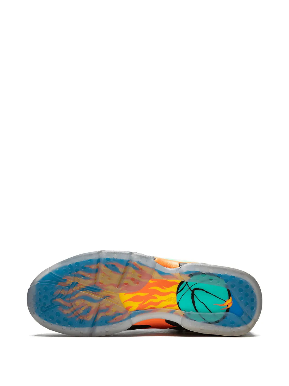 Air Jordan 8 Retro Doernbecher sneakers outsole, patterned tread and colorful heel