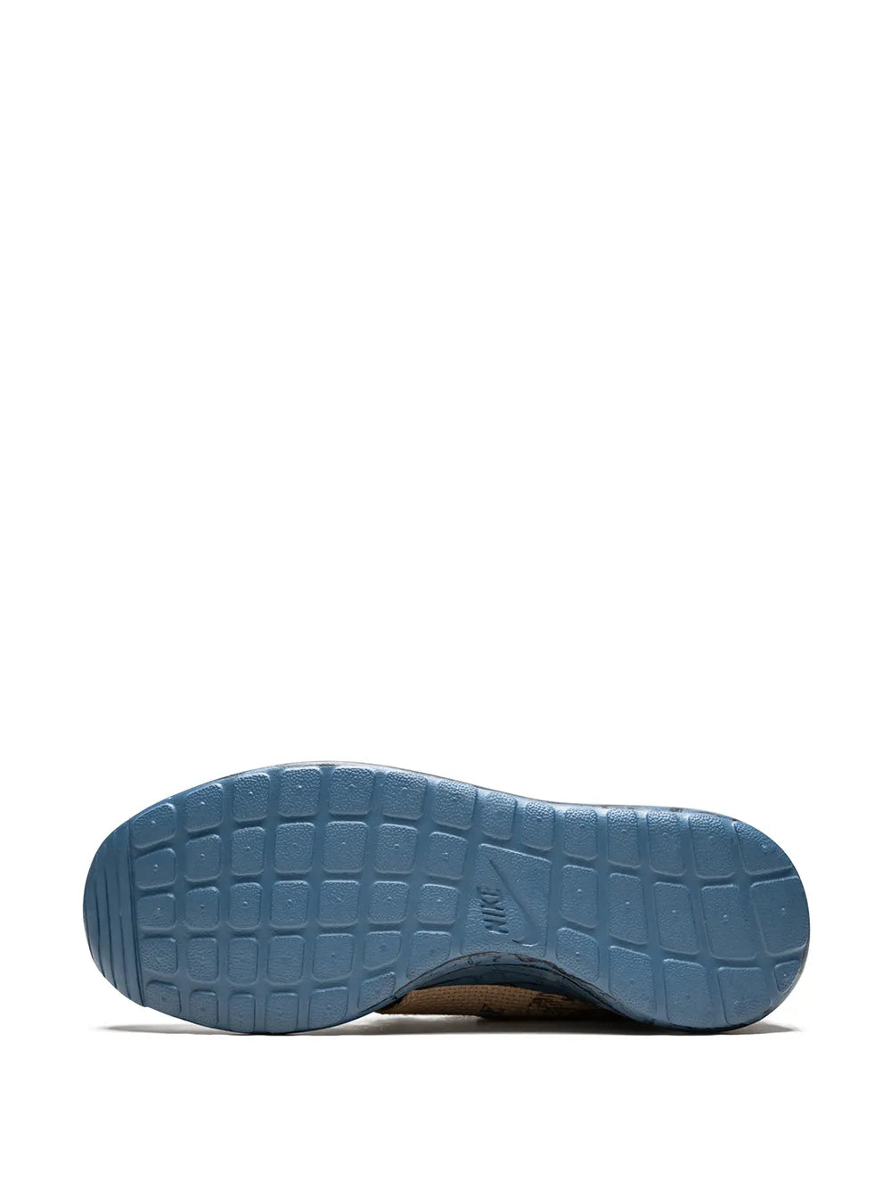 Nike Roshe Run outsole, blue textured rubber with Nike logo