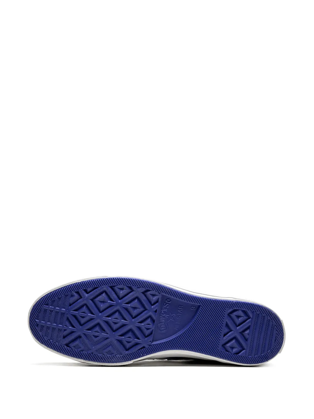 Converse One Star Ox blue outsole with textured tread pattern