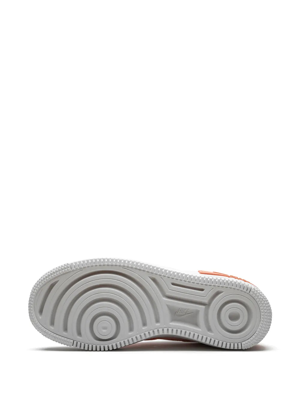White sneaker rubber outsole with circular traction tread