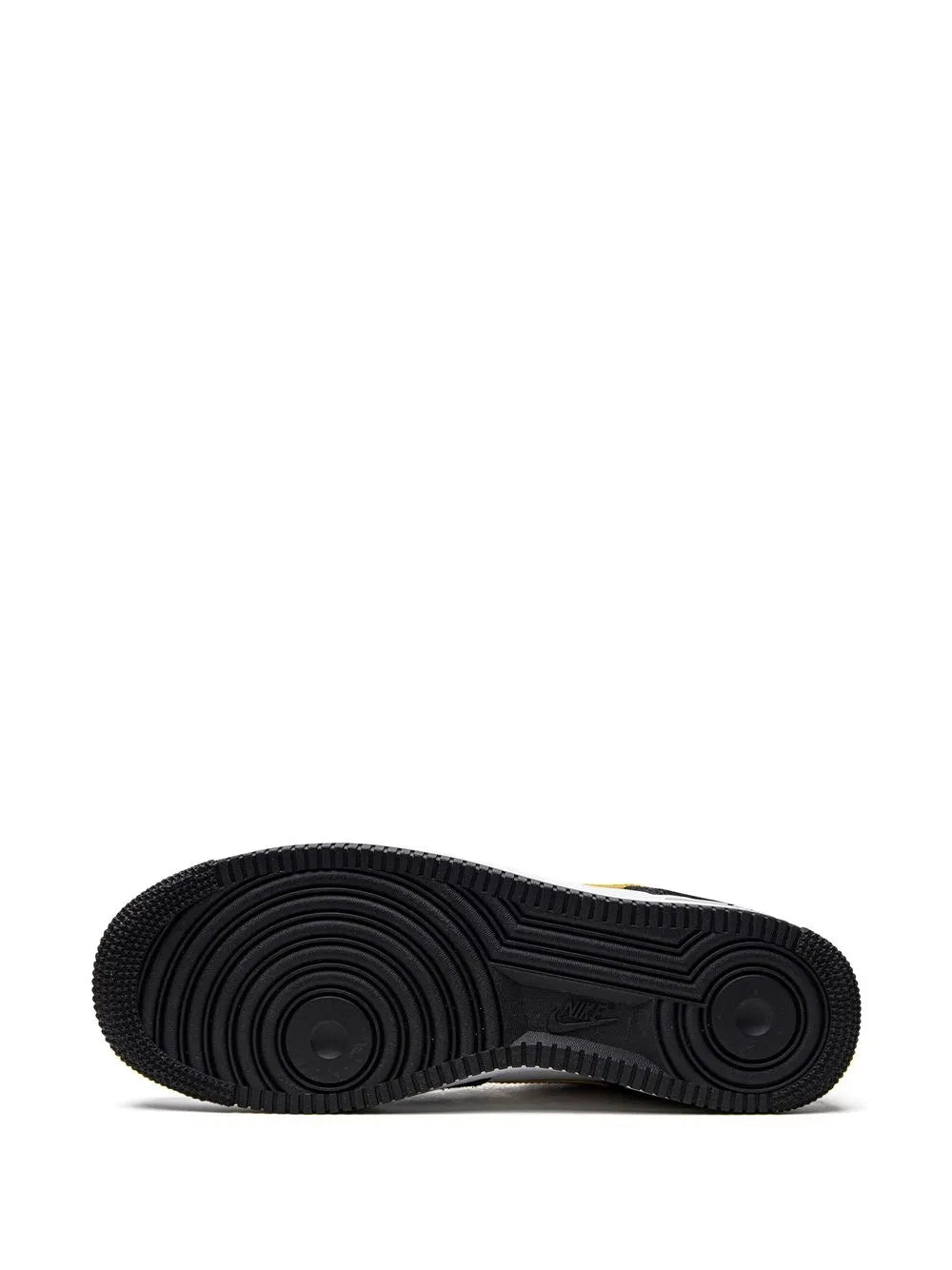 Nike Air Force 1 outsole, black textured rubber with circular traction pods