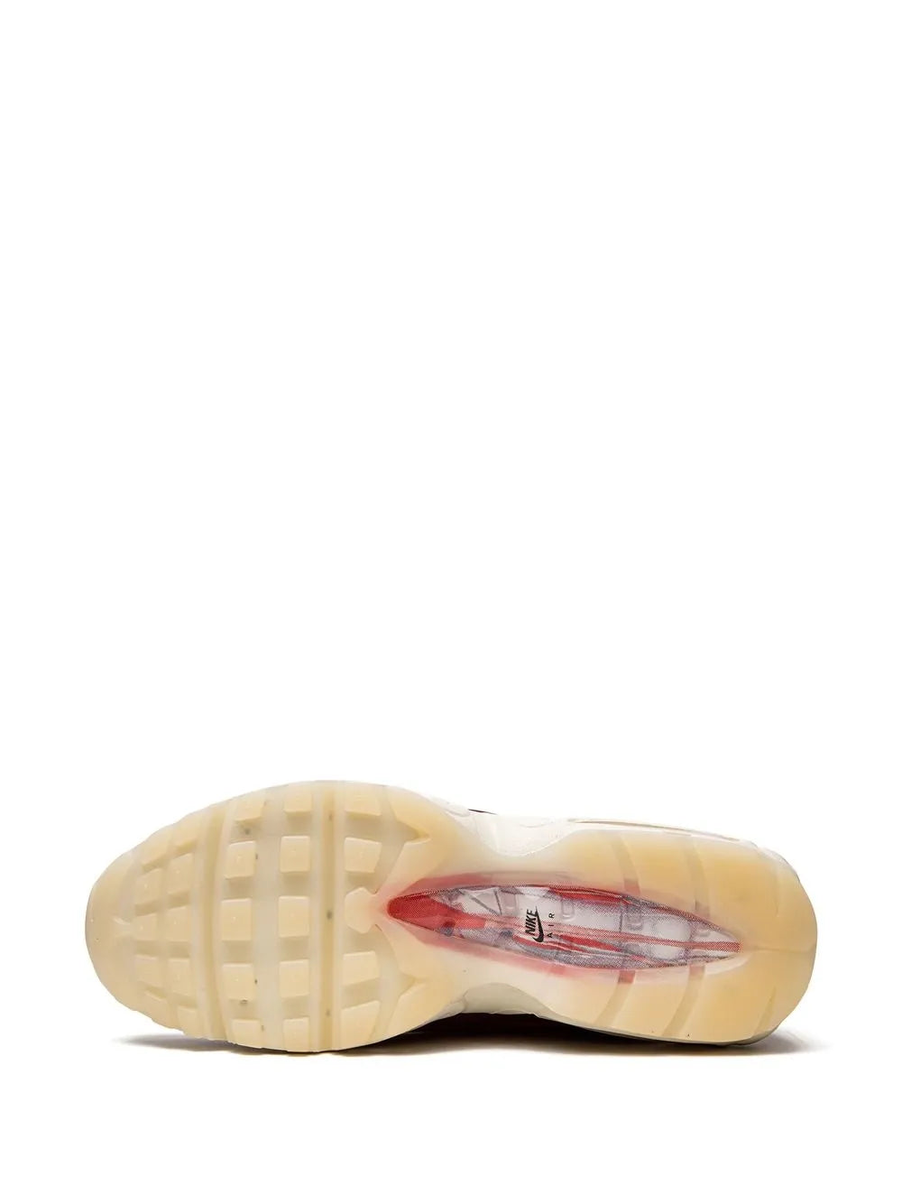 Nike Air Max 95 QS outsole, gum rubber tread with visible air unit window