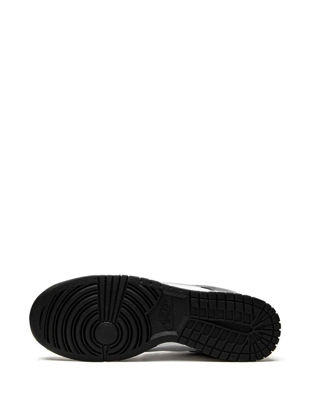 Black rubber outsole with tread grooves for grip, low-top sneaker
