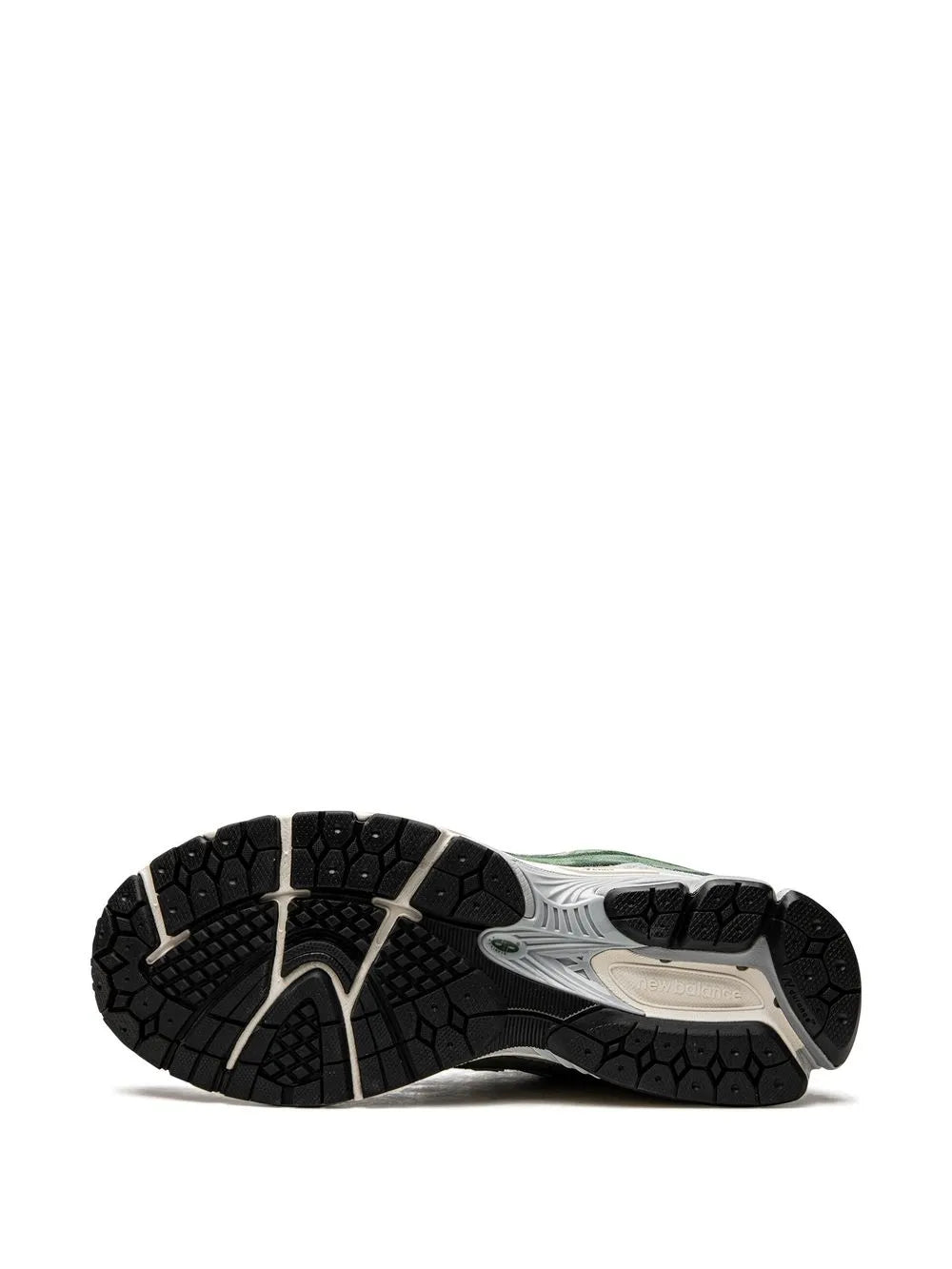 New Balance 2002R shoe outsole with textured tread and dark rubber on the bottom