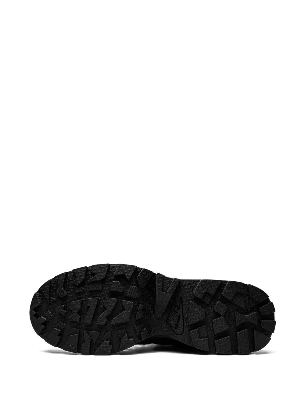 Nike black boot outsole with deep tread pattern