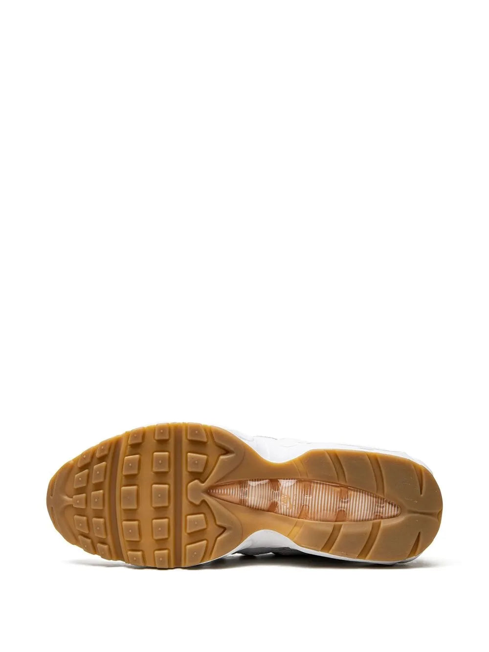 Gum rubber outsole with tread pattern