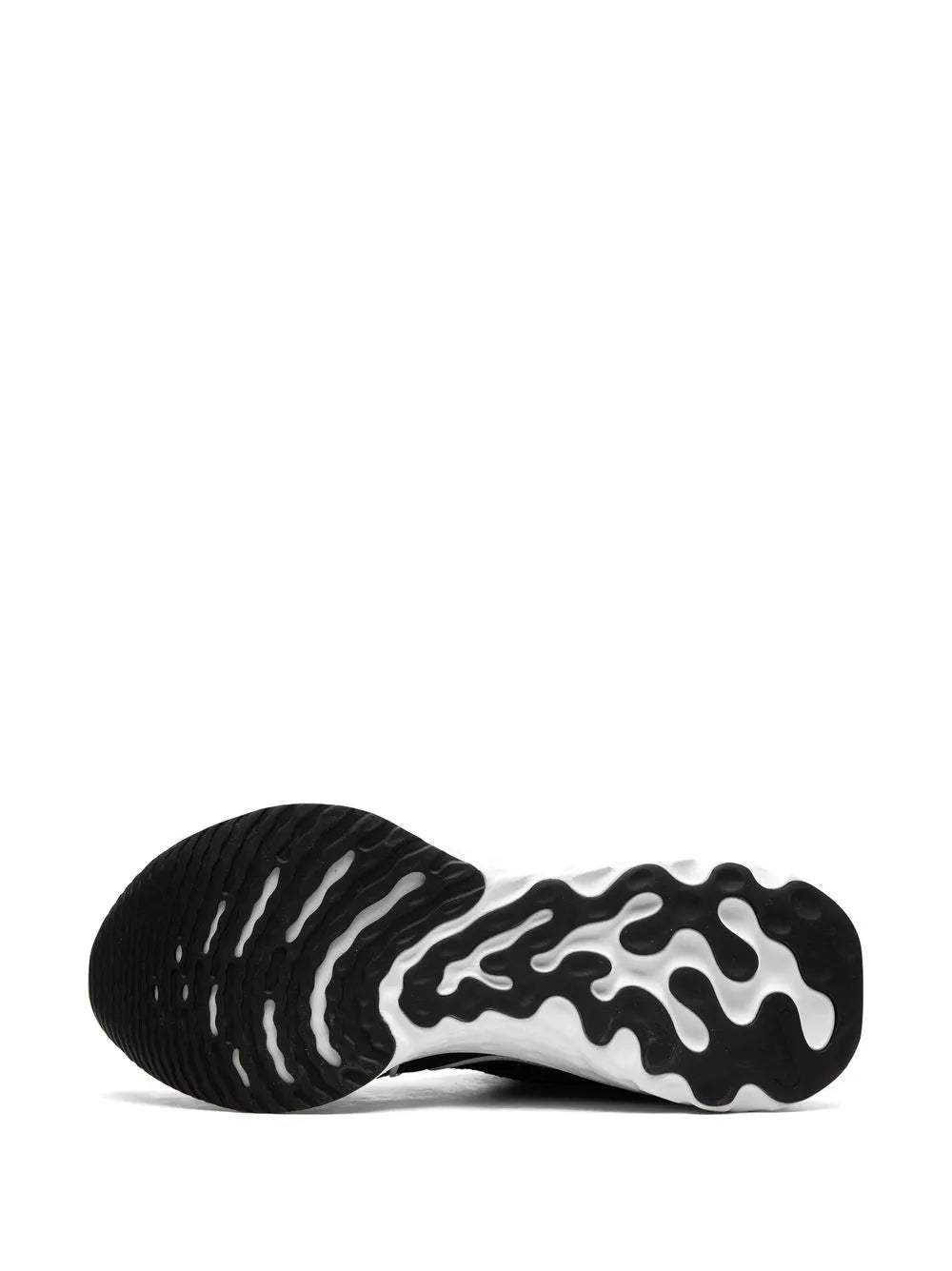 Nike black rubber outsole with white traction pattern