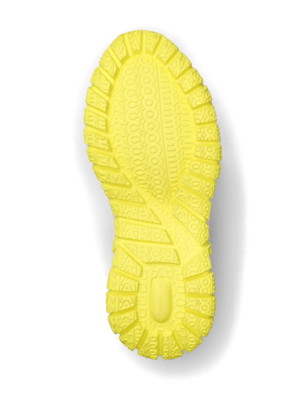 Marc Jacobs sneaker outsole in citron yellow with textured tread