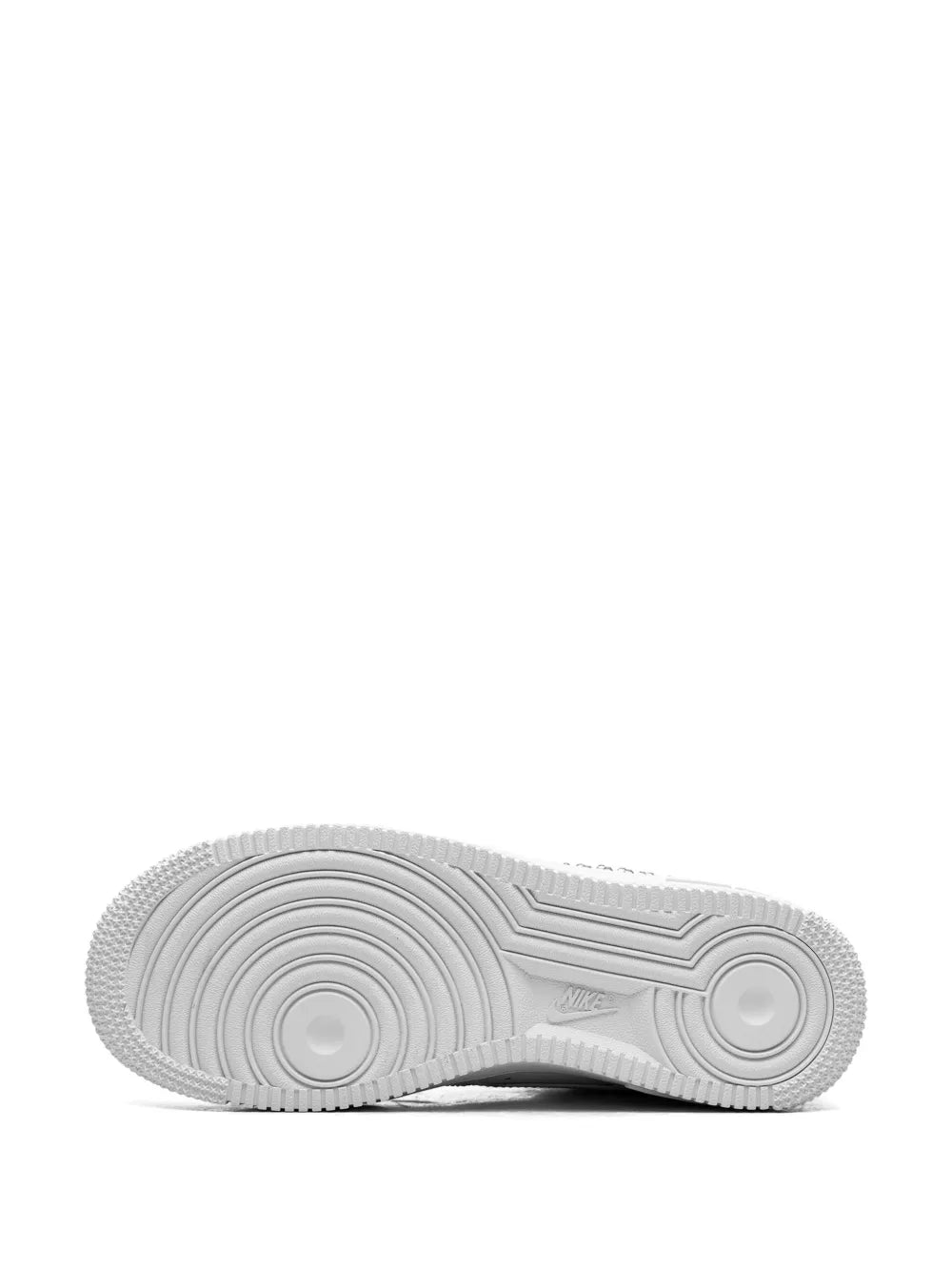 Nike Air Force 1 Low white rubber outsole with circular tread and grooves