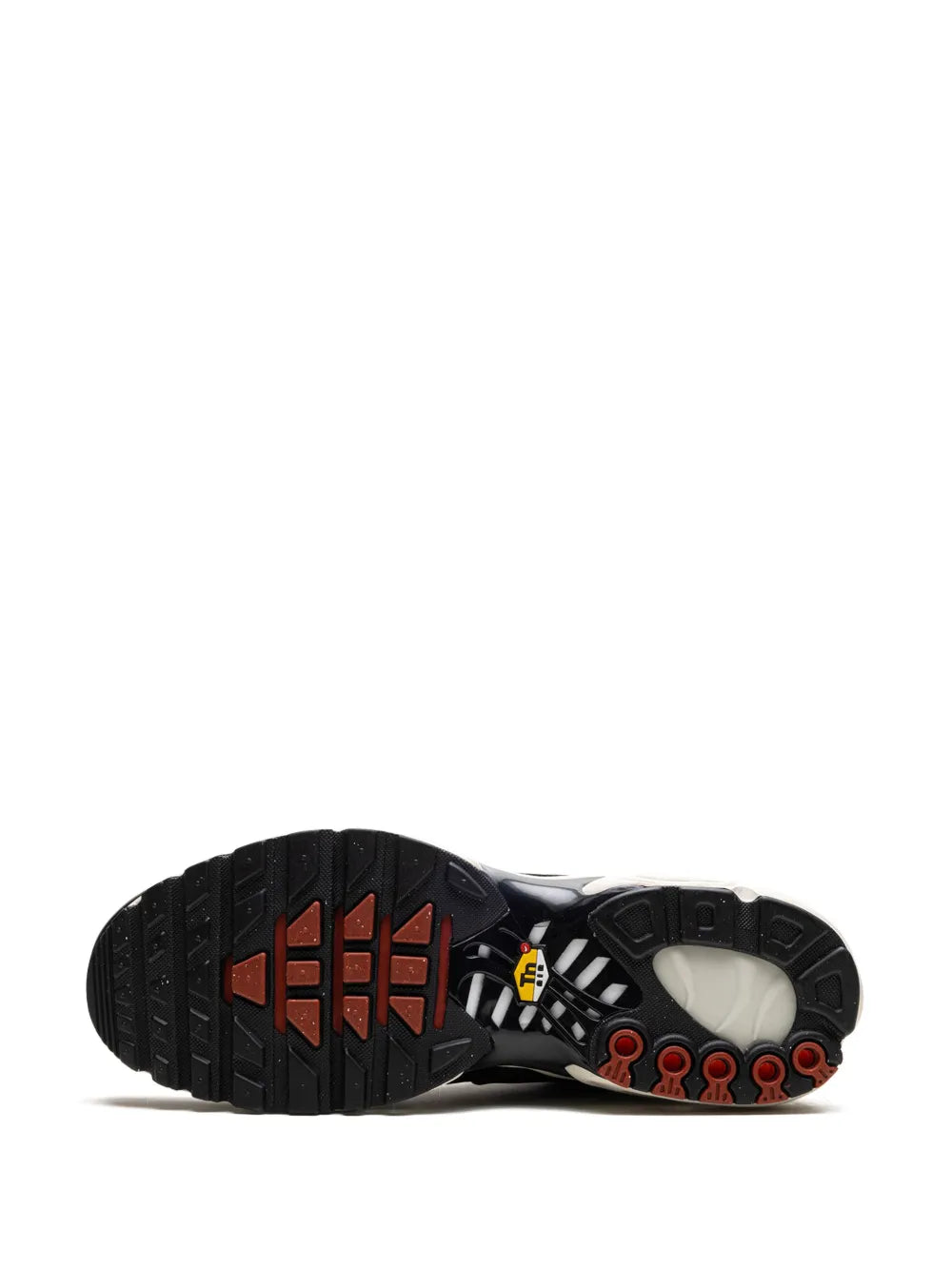 Rubber outsole for low-top sneakers with deep tread and air unit cutouts
