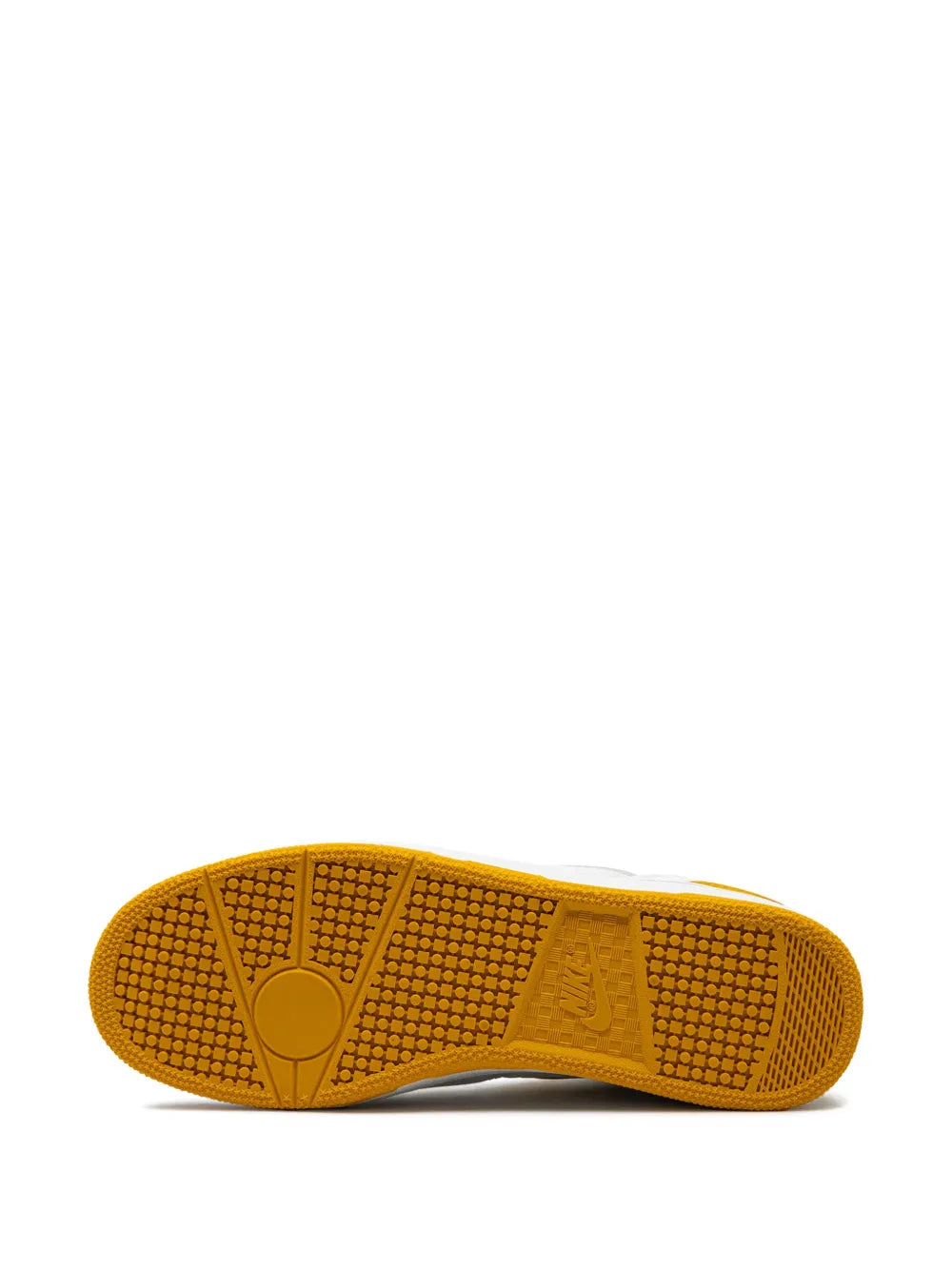 Nike Mac Attack sneakers, yellow rubber outsole tread with Nike logo