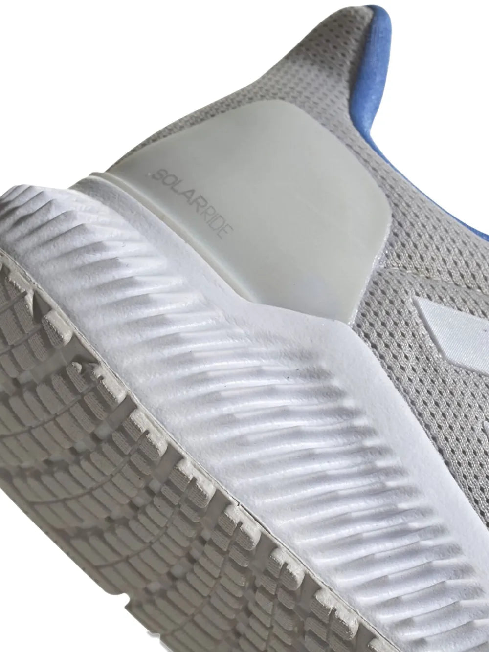 adidas Solar Ride sneaker with treaded rubber outsole and ribbed white midsole