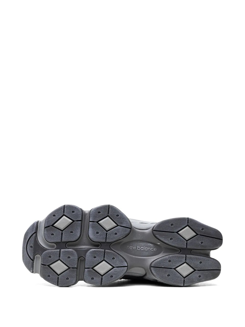 New Balance 9060 slate grey sneakers outsole, tread pattern visible