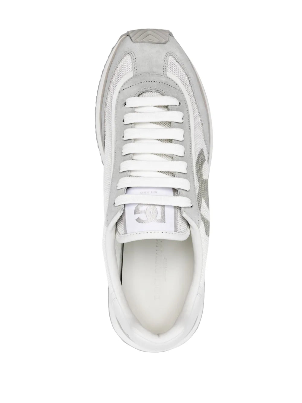 Dolce & Gabbana cushion sneakers, white lace-up with padded collar