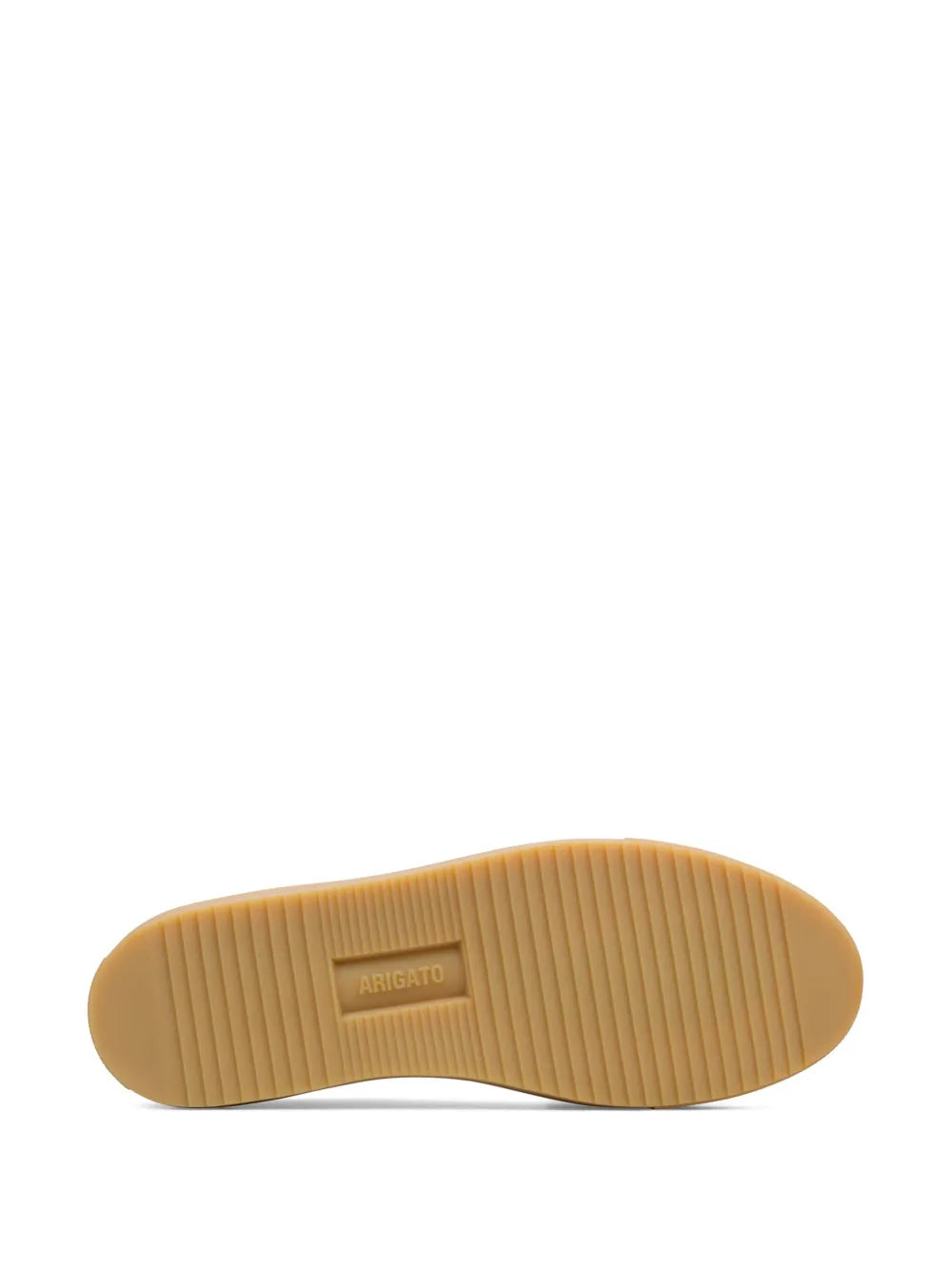 Gum-brown rubber outsole with textured grip and brand mark