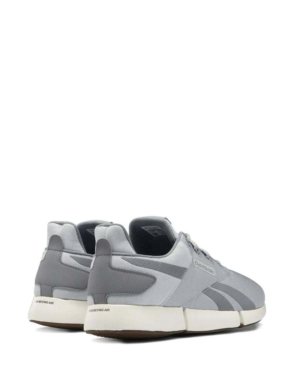 Reebok Dailyfit Dmx grey lace-up sneakers with rear logo and white sole