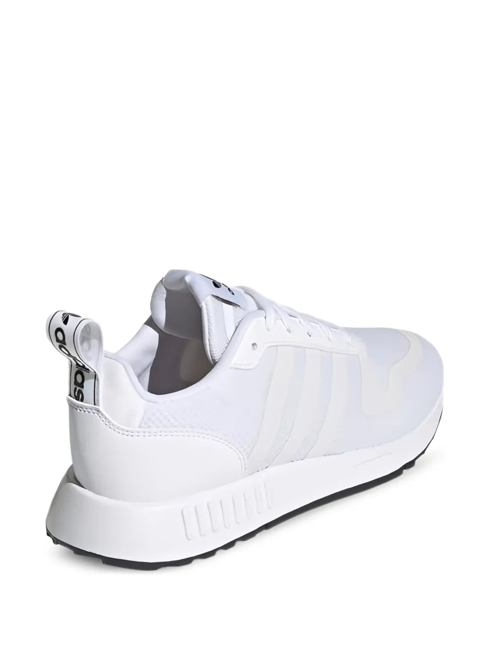 adidas Multix sneaker, white side view with heel pull tab and ribbed sole