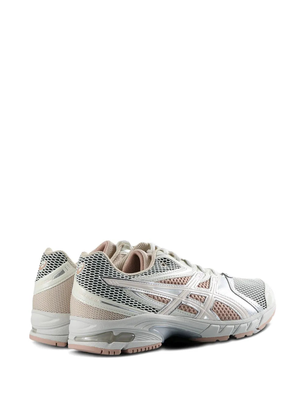 Pale grey ASICS Gel-Ds 14 sneakers, back/side view with padded collar and cushioned sole