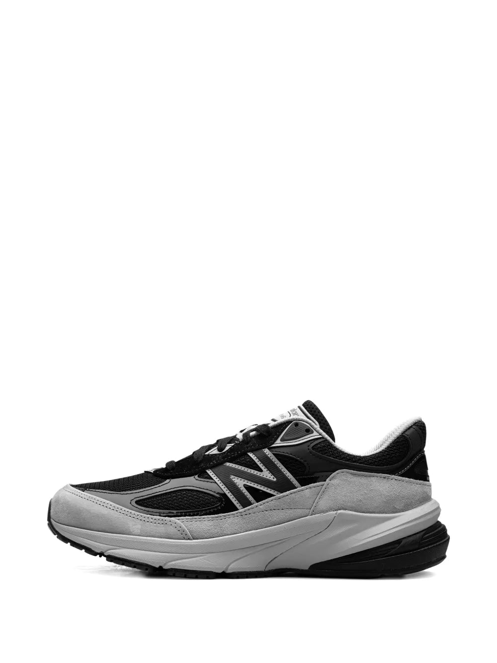 New Balance 990V6 Miusa black/grey lace-up sneakers, suede panels and N logo