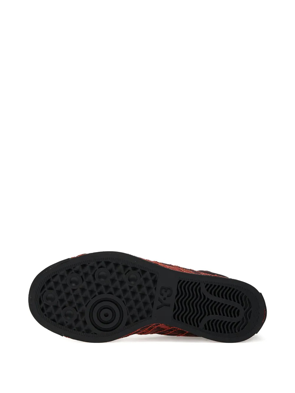 Y-3 Nizza high-top outsole with black tread and circular logo