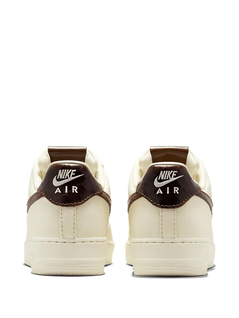 Nike Air Force 1 sneakers, white leather back with Nike Air heel logo