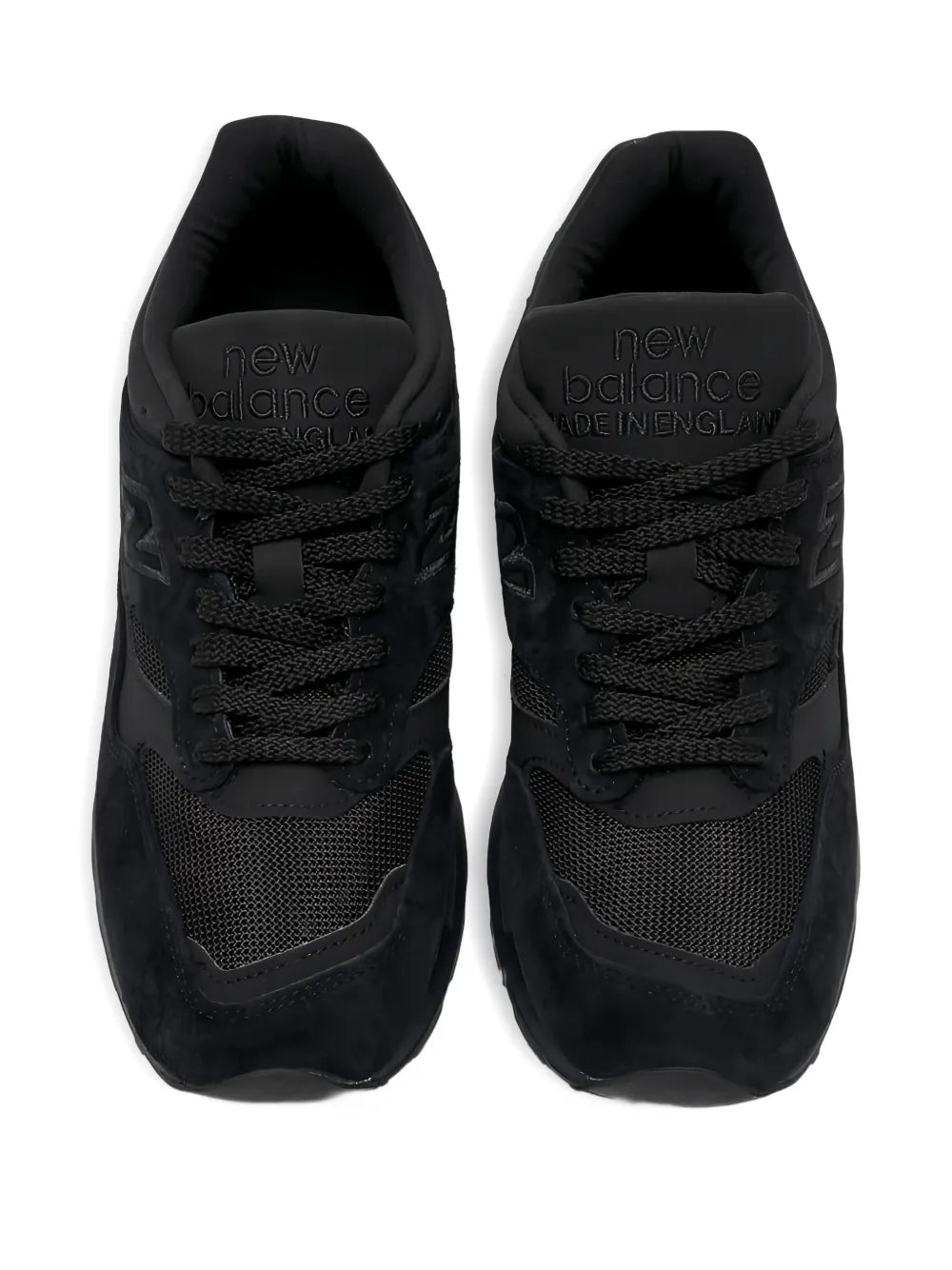 Black New Balance 1500 lace-up sneakers with 'Made in England' on tongue