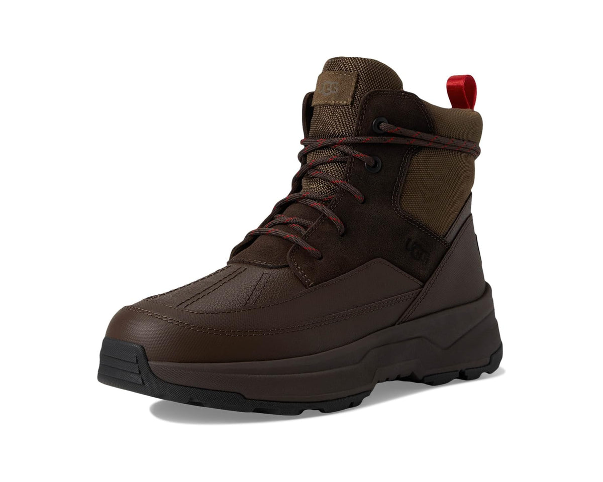 UGG Truckee field boot, dark toffee, lace-up design with rugged rubber sole.