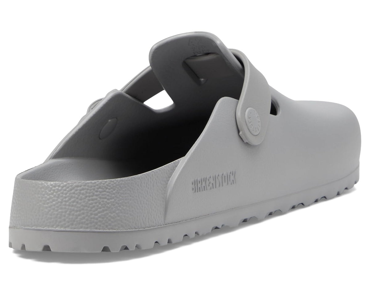 Birkenstock Boston EVA open-back clog, embossed logo, stone gray