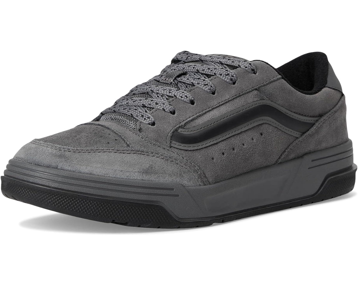 Unisex Vans low-top sneakers in tonal pewter suede with lace-up closure and rubber sole