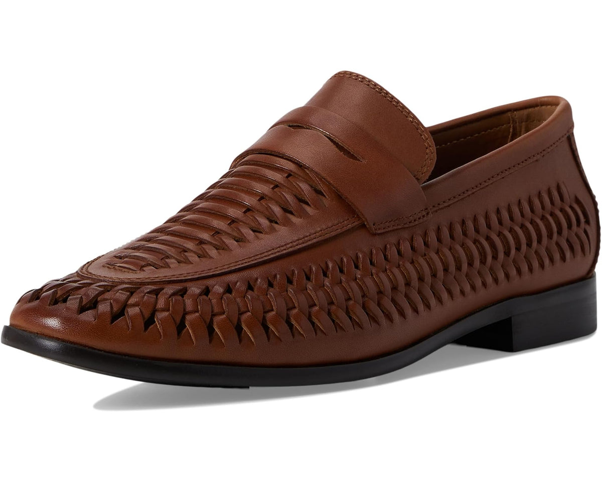 Men's ALDO Danilo tan woven slip-on loafer with black sole