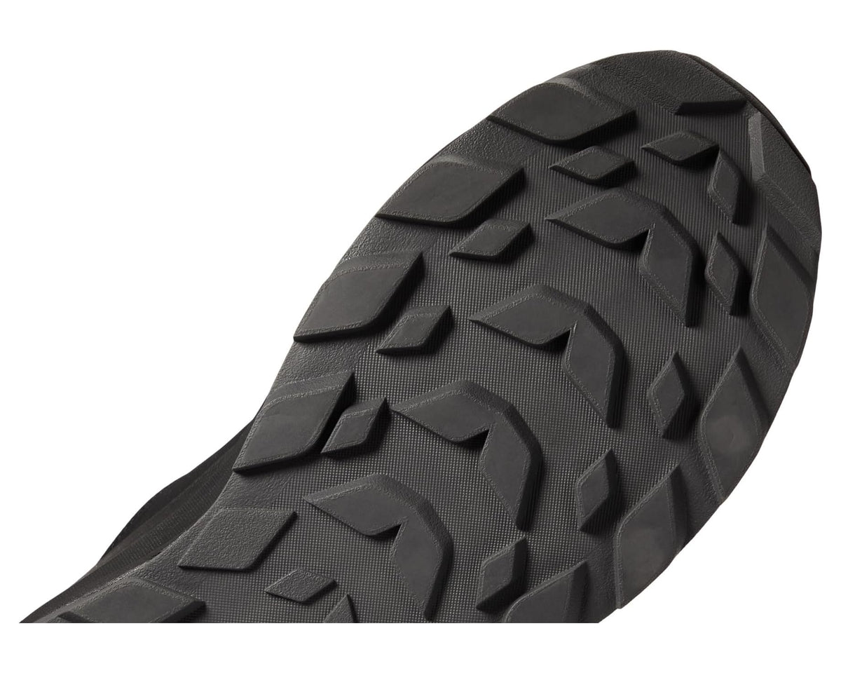 Men's Salomon GORE-TEX® trail shoe outsole, black tread pattern with deep lugs