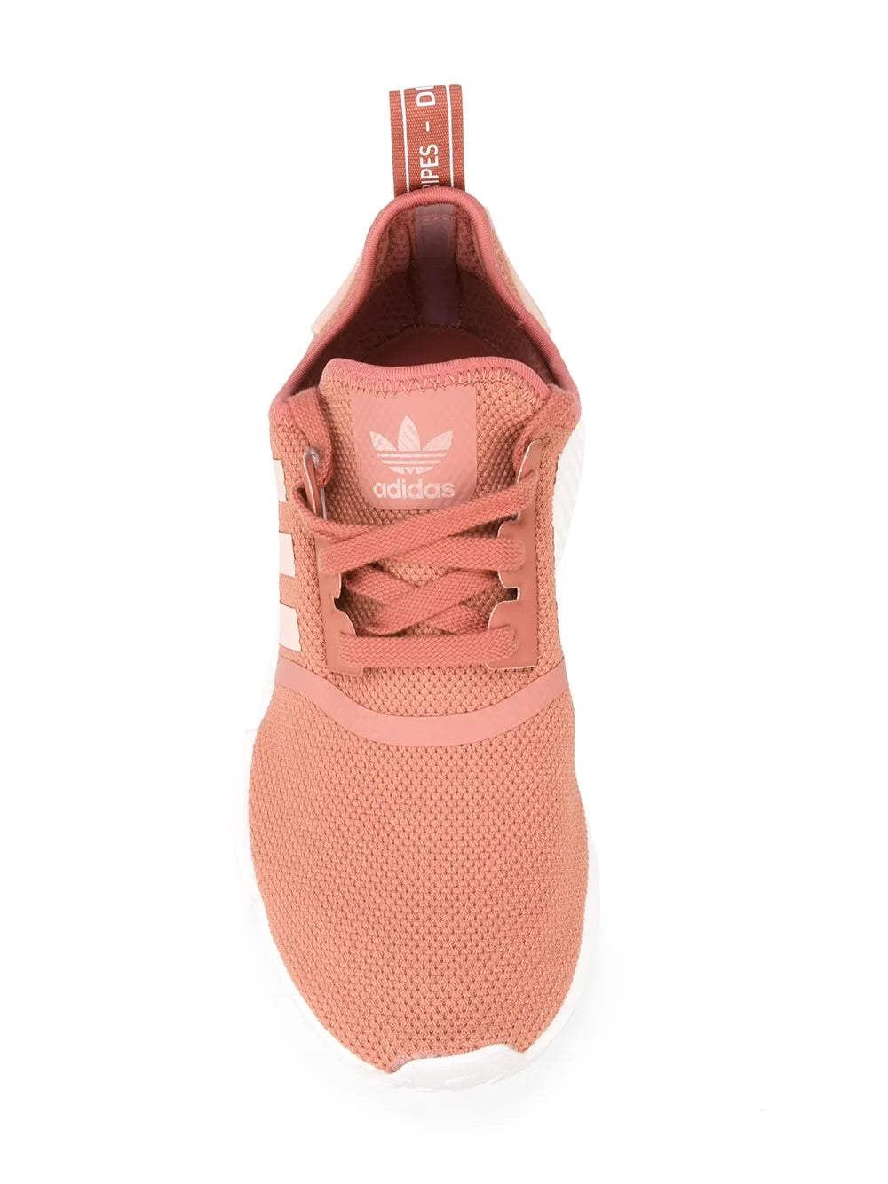 adidas Nmd_R1 Low-Top tan lace-up sneaker with tongue label and white sole