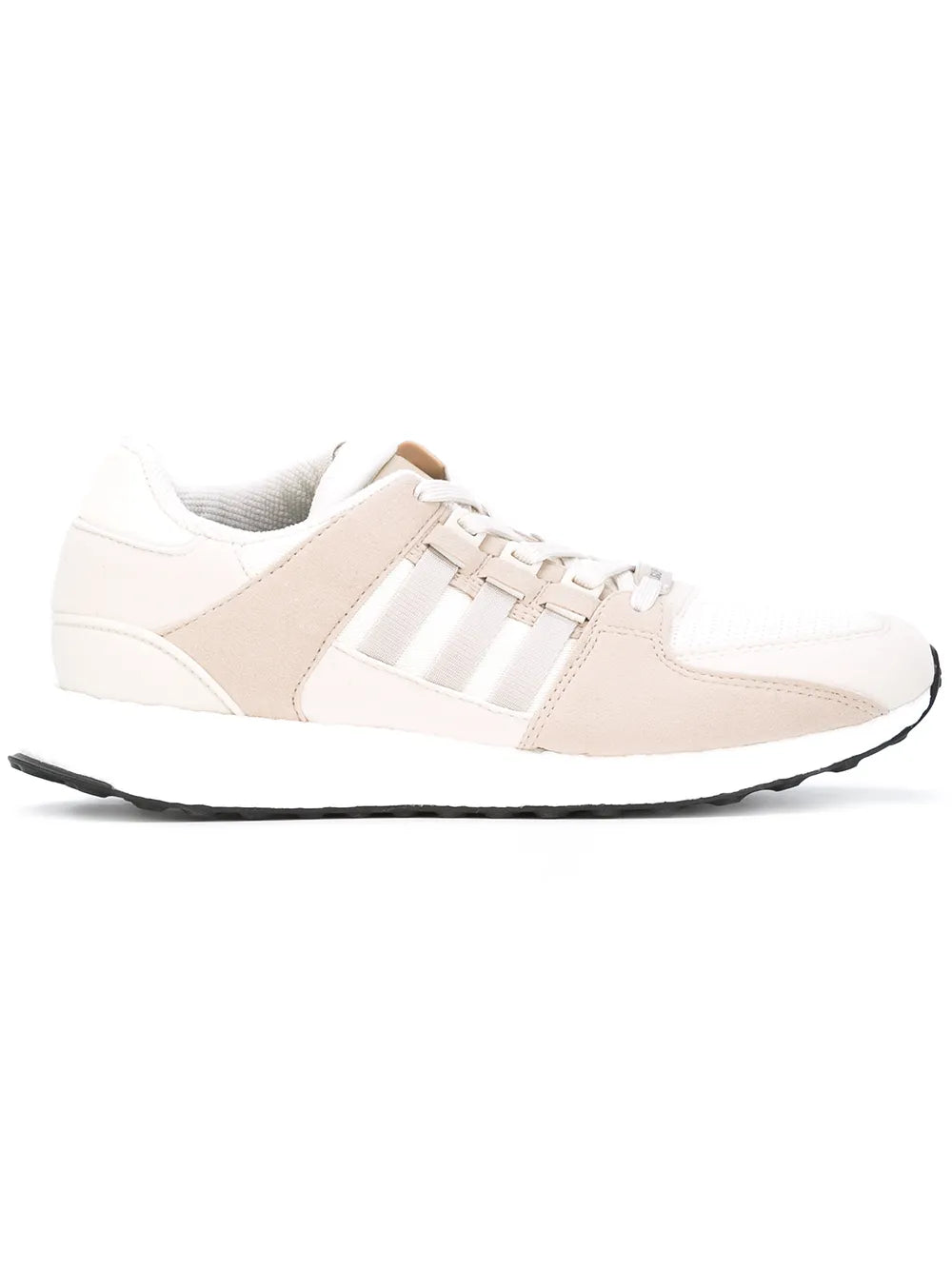 Tan adidas Equipment Support Ultra sneakers with white stripes and black outsole