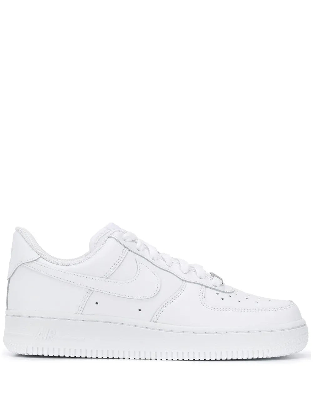 White Nike Air Force 1 '07 low-top sneakers, leather-look upper, lace-up