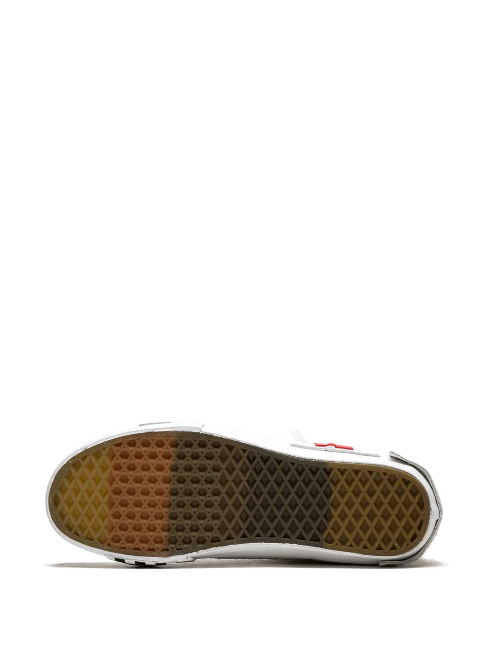 Vans Sk8-Hi outsole, textured rubber tread with light gum color