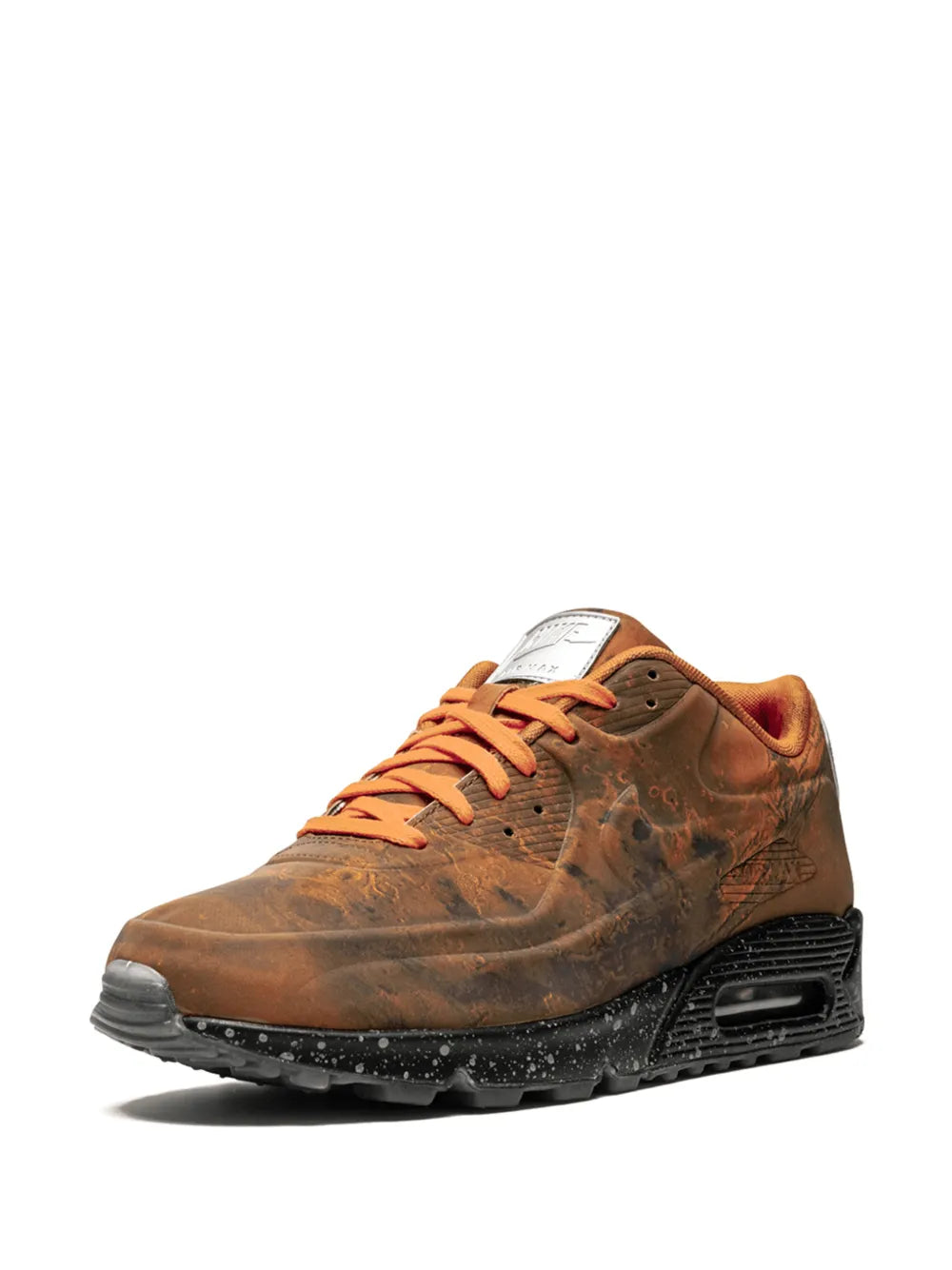 Air Max 90 QS tan lace-up sneakers with mottled pattern and black air-cushion unit