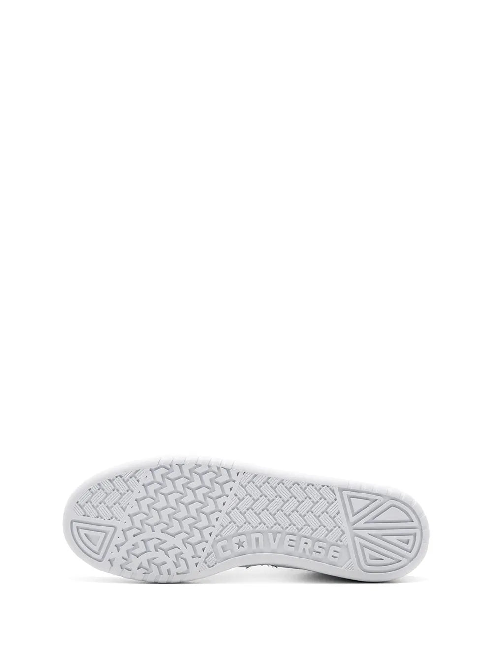 White sneaker outsole with textured tread pattern