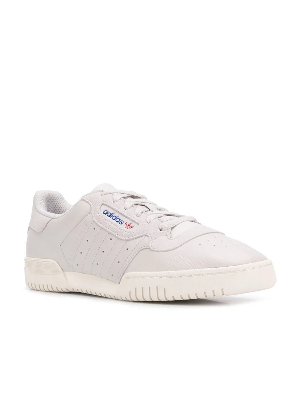adidas Powerphase low-top sneakers, off-white lace-up design with gum sole