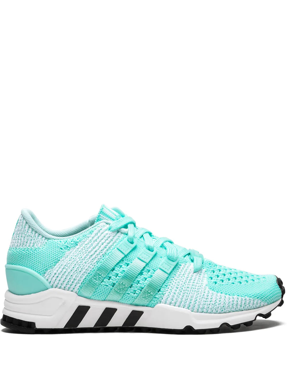 adidas EQT Support RF PK sneaker, teal knit upper with black-striped details