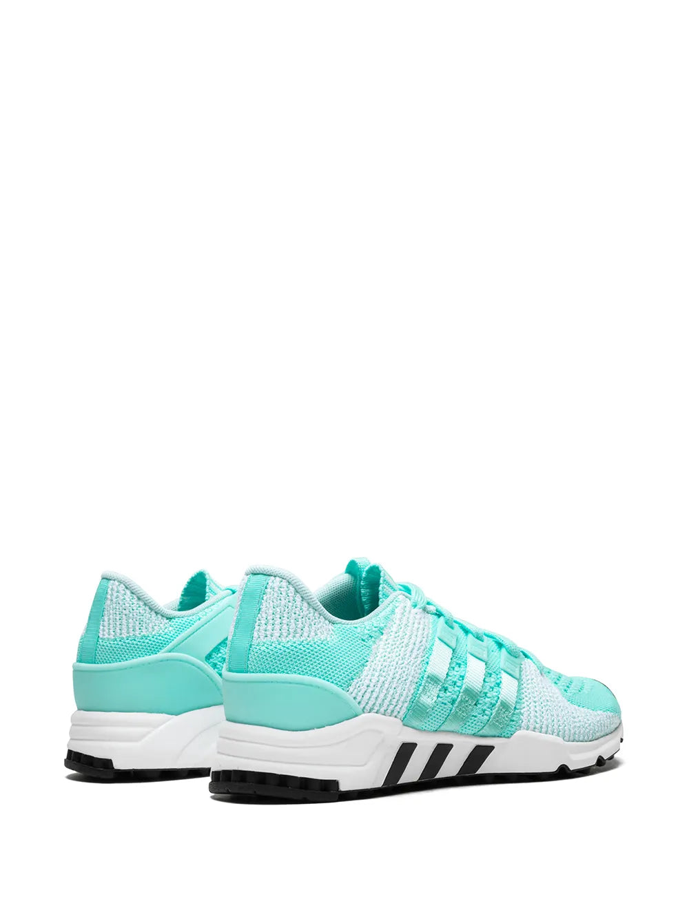 adidas EQT Support RF PK sneaker, teal knit with mint heel and black stripes
