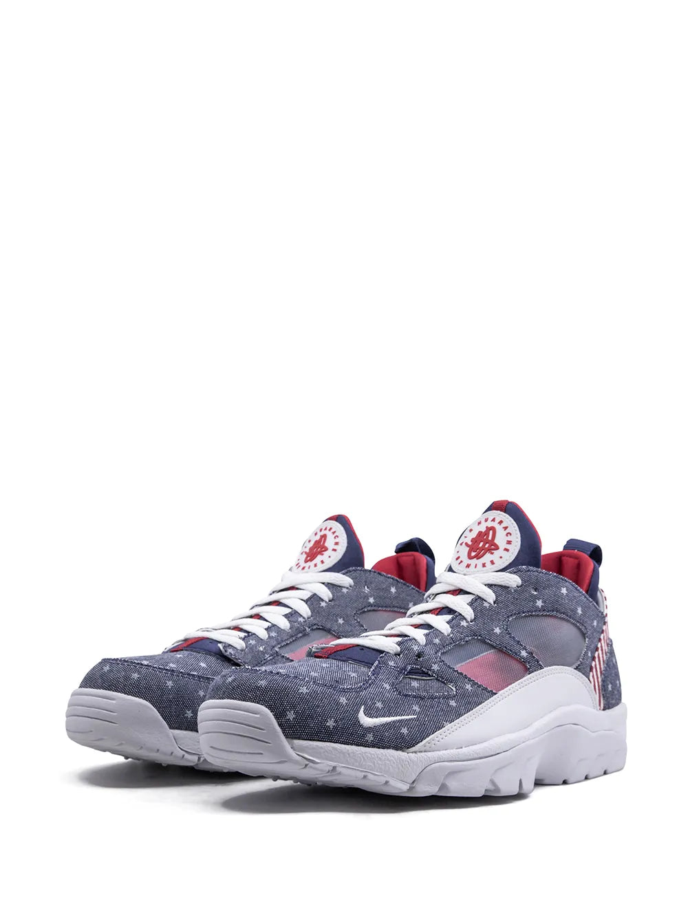 Nike Air Trainer Hurache Low QS lace-up sneaker with white stars on dark gray upper
