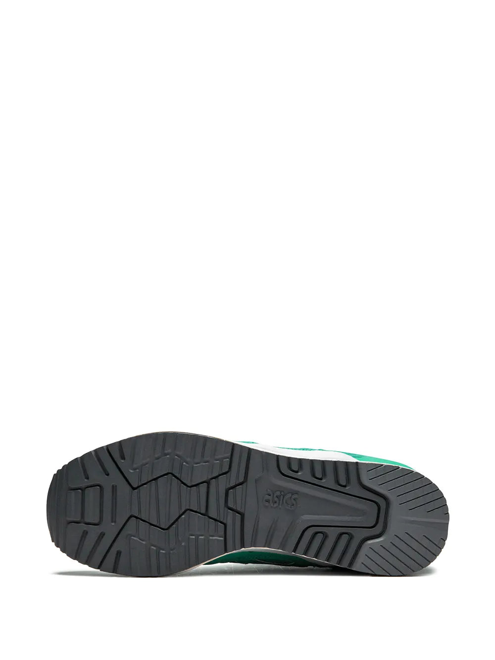 ASICS Gel Lyte 3 green outsole tread, rubber traction sole underside