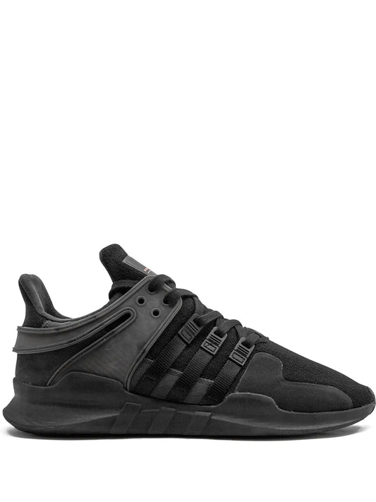 Black adidas EQT Support ADV sneakers with suede overlays and three-striped cage