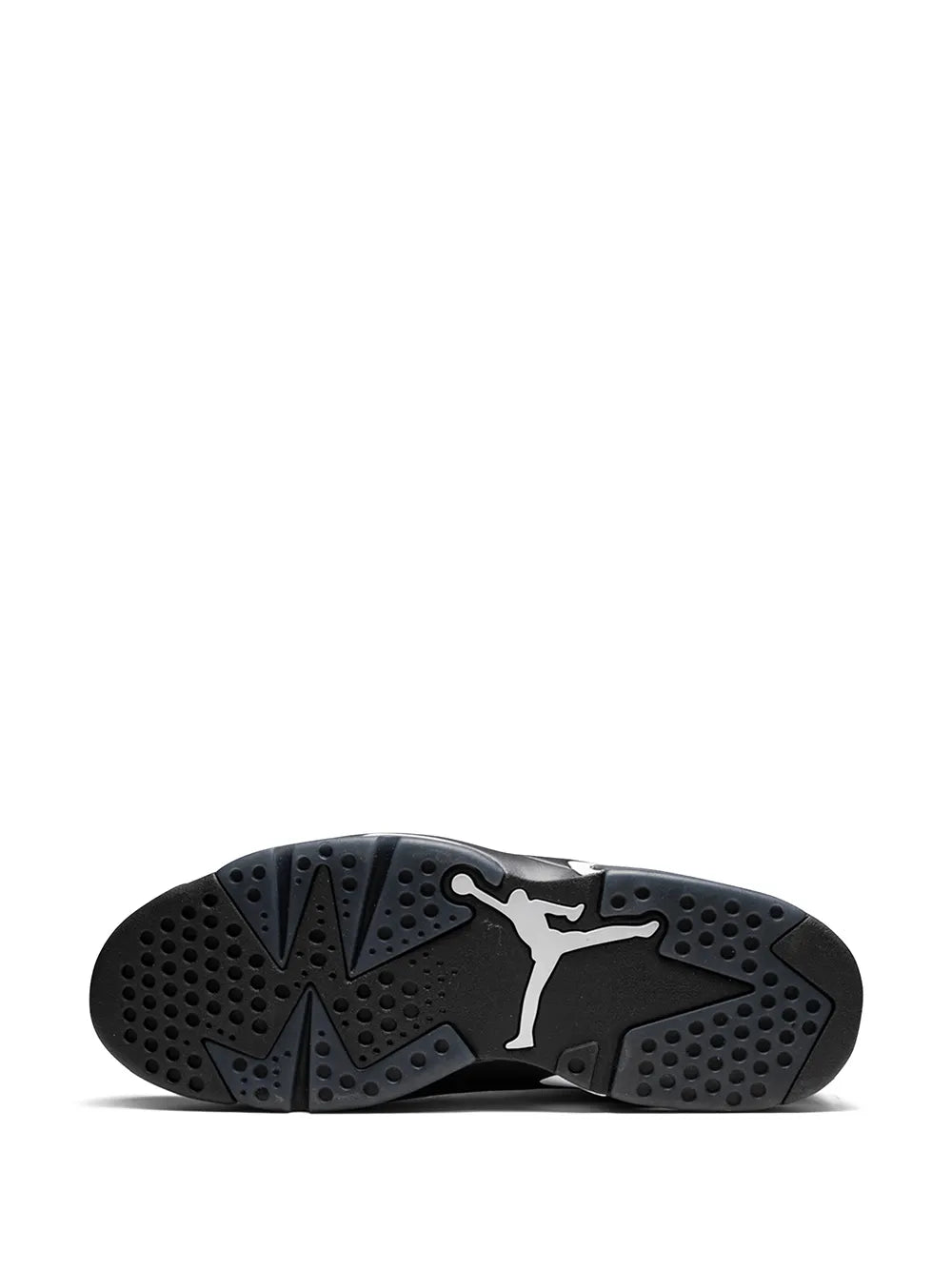 Black rubber outsole with Air Jordan logo and circular tread pattern