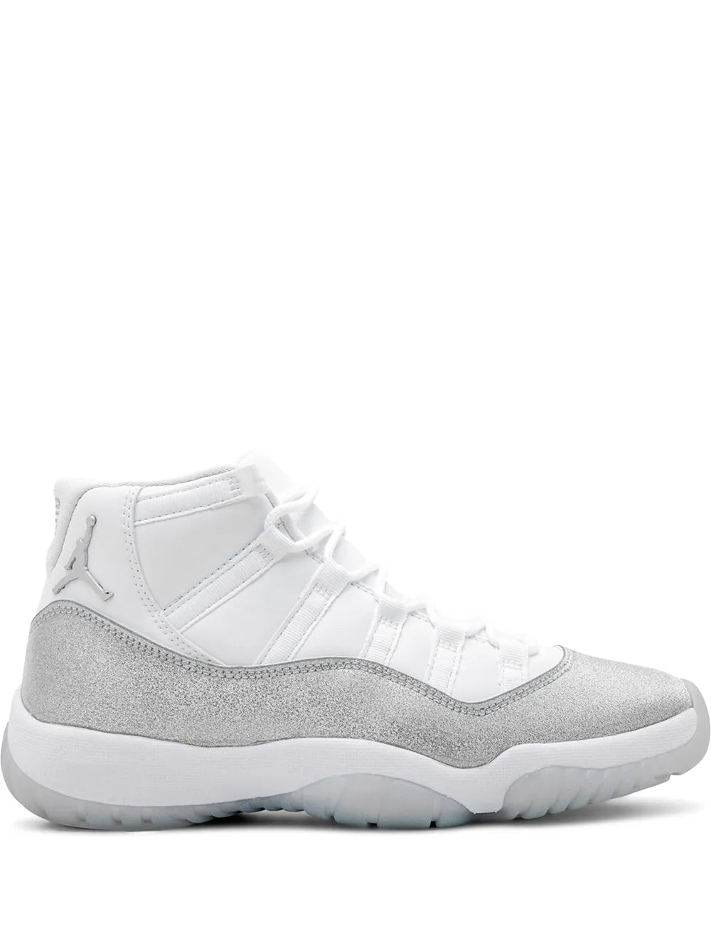 Jordan Air Jordan 11 Retro high-top sneakers, white leather with gray suede panels