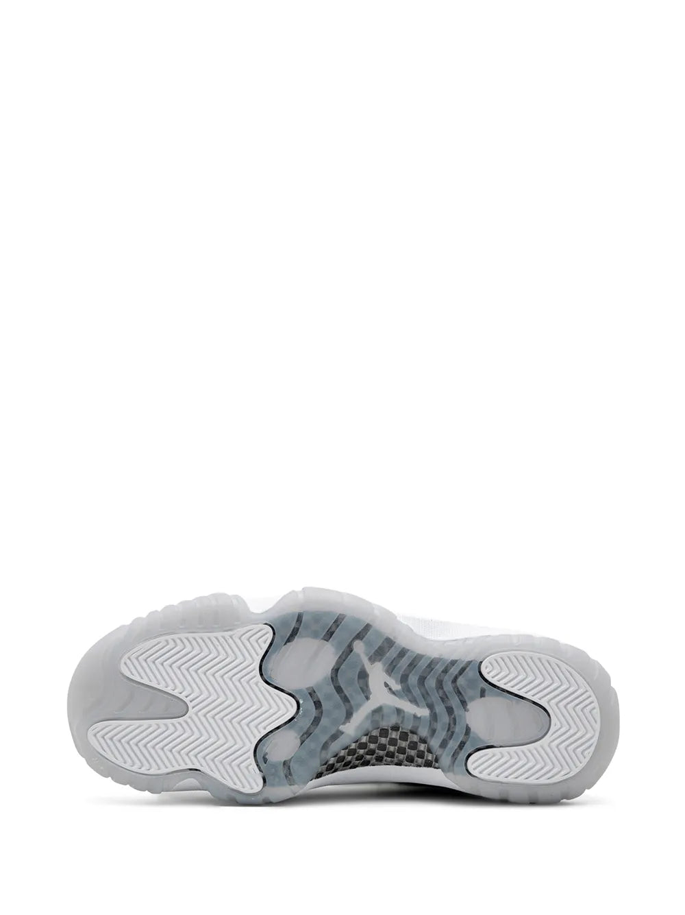 Rubber outsole for high-top sneakers with patterned traction and Air Jordan logo